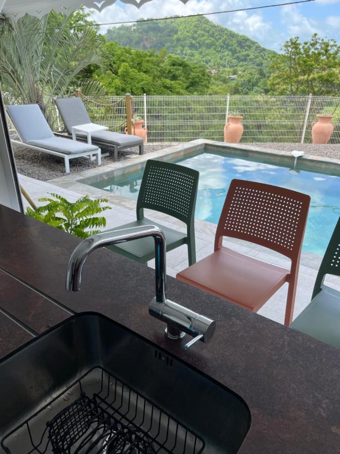 Les Appart Villa Sunbay Caraibes Avec Piscine Privative Vue Mer Et Montagne Ле-Франсуа Экстерьер фото