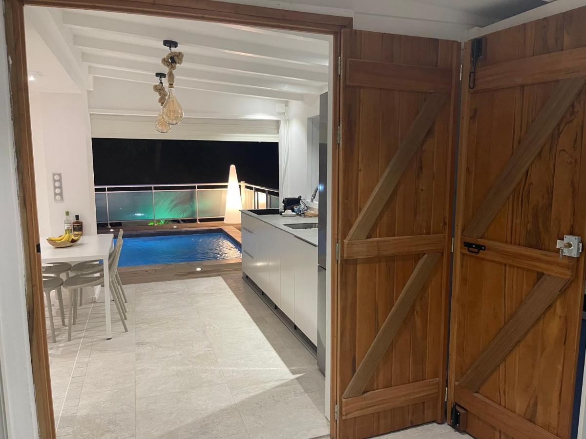 Les Appart Villa Sunbay Caraibes Avec Piscine Privative Vue Mer Et Montagne Ле-Франсуа Экстерьер фото